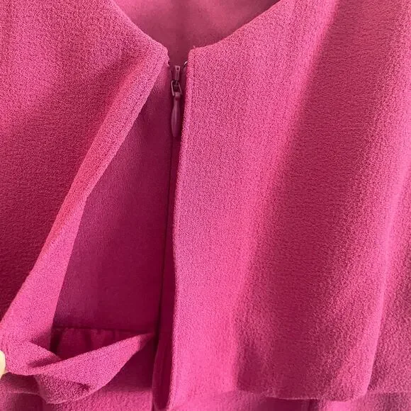 *NWT Dress The Population Alondra Blouson Tank Pencil Skirt Midi Dress Pink S - Picture 5 of 9